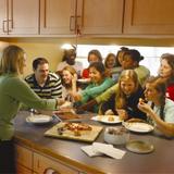 The Hill School Photo #4 - Students enjoy a "brownie feed" in their dorm parents' home.