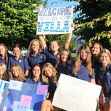 Villa Maria Academy High School Photo - Villa students welcome their new freshman "sisters" on the first day of school.