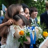 Waldron Mercy Academy Photo #1 - Students celebrate their eighth grade graduation.