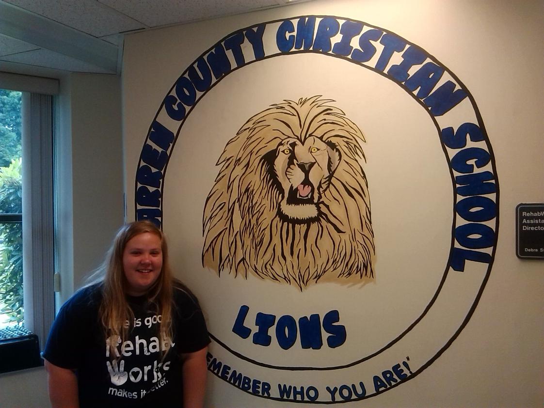 Warren County Christian School Photo #1 - Kyra Keeler's painting at Warren General Hospital for WCCS