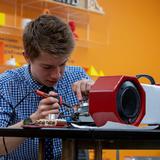 St. George's School Photo #10 - Building a speaker in the iLab
