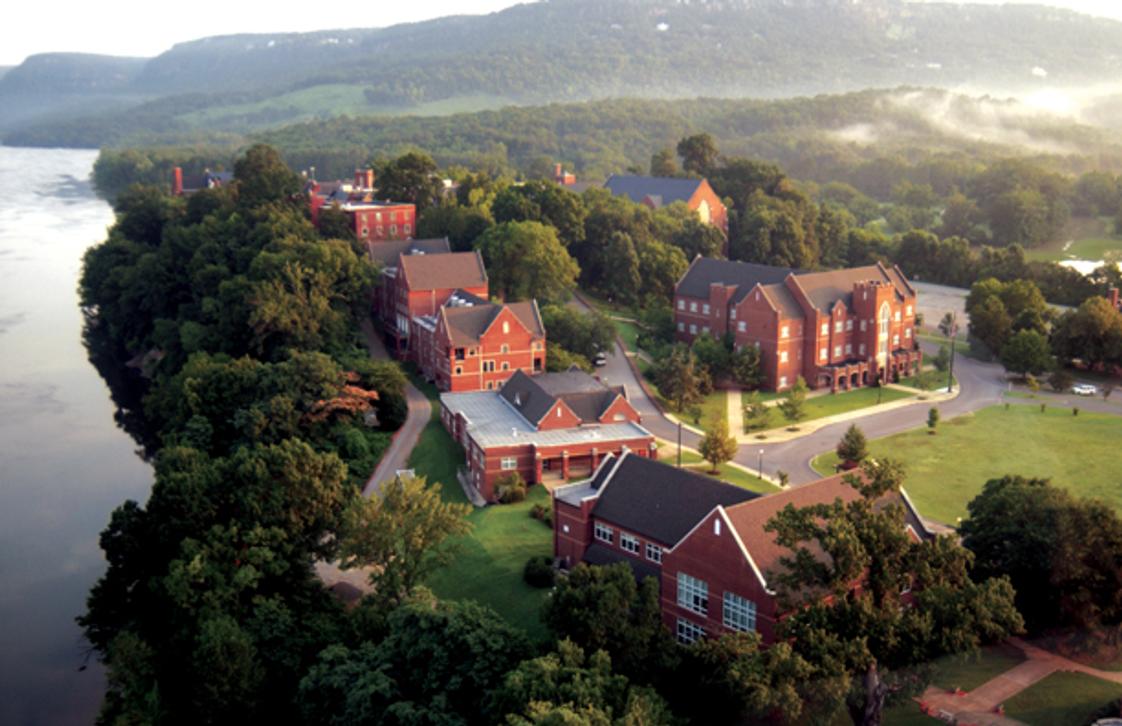 Baylor School Photo #1 - Baylor's 690-acre campus is located on the Tennessee River and surrounded by mountains.