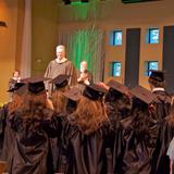 Franklin Classical School Photo - Dr. Grant presenting the new graduates