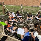 Jack Segal Academy (formerly BYDS) Photo #3 - 1st Grade takes English class outside to the DiscoveryScape