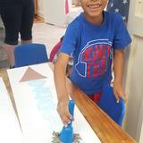 Children's Hour Montessori Photo #3 - shaving cream ice cream cones for summer camp!