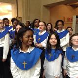 Notre Dame School of Dallas Photo #5 - Notre Dame School Choir gets ready to perform at Northpark Mall.