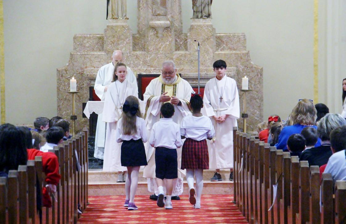 St. Anne Catholic School Photo #1 - Students attend Mass every week at St. Anne Catholic Church