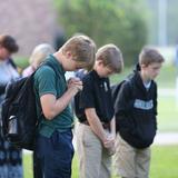Woodlands Christian Academy Photo #5 - Students enjoy the freedom to pray on campus with peers and teachers. Prayer is an important part of each day at Woodlands Christian.