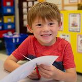 Immanuel Christian School Photo #7 - Kindergarten takes a hands-on approach, utilizing multi-sensory techniques to lay a firm academic and spiritual foundation. Our literacy-rich program focuses on systematic phonics instruction, interactive journaling, and children's literature. Math includes hands-on exploration of numbers and number relationships, measurement, graphing, patterning, geometry, and money. Students explore science via the central garden. All subjects are taught with a Biblical worldview.