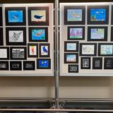 Virginia Beach Friends School Photo - Student artwork is displayed at Norfolk International Airport.