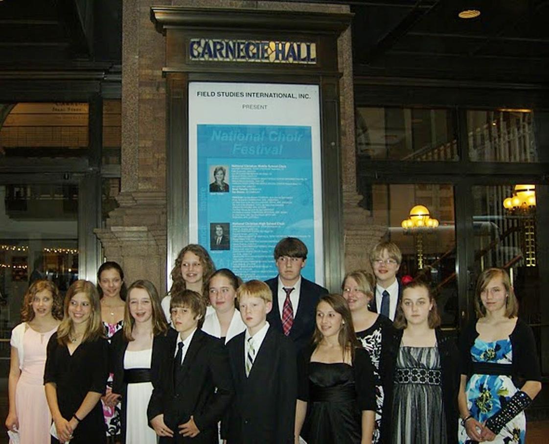 Warwick River Christian School Photo - The Middle School Chorus was one of just 16 schools chosen to participate in the Field Studies International, Inc. National Christian Middle School Chorus.