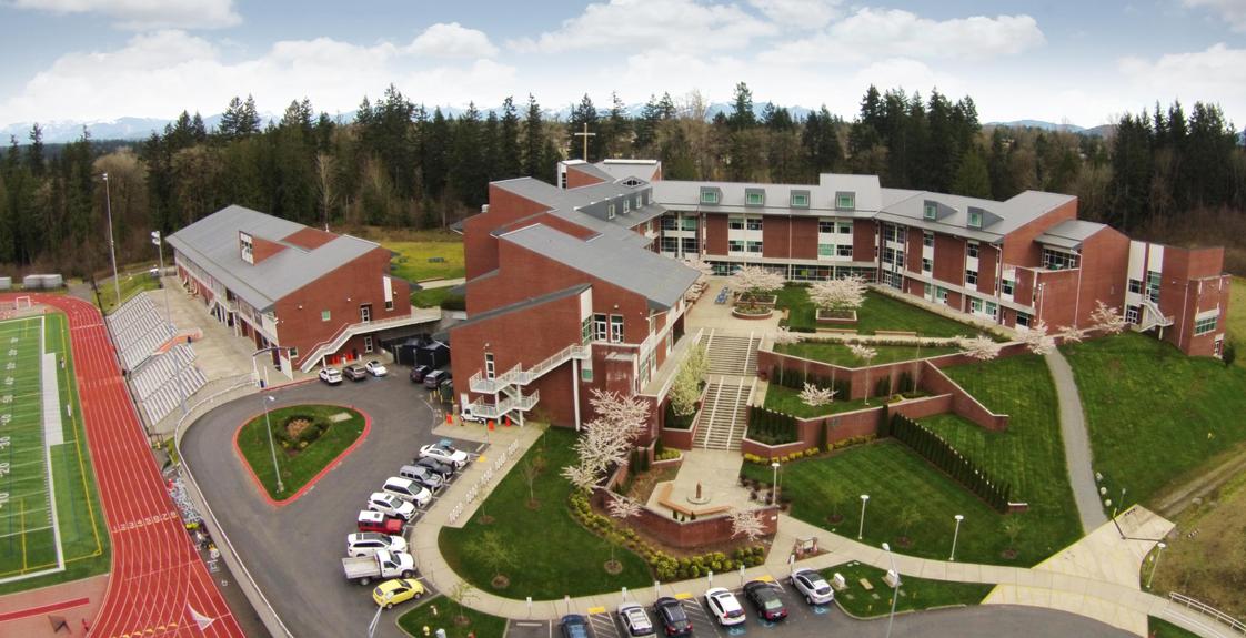 Eastside Catholic School Photo - The Eastside Catholic School campus is situated on 50 acres on Sammamish plateau and surrounded by protected wetlands and forest.