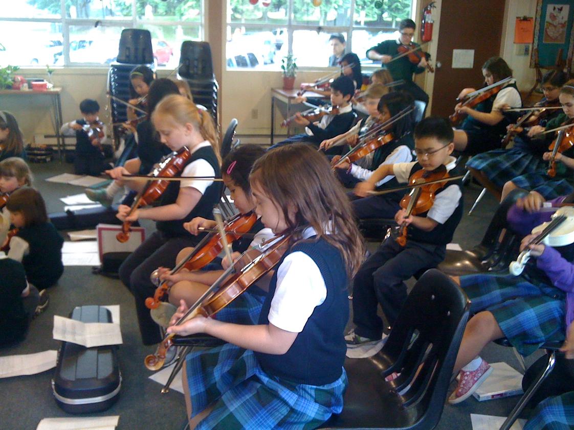 St. Mary Magdalen Catholic School Photo #1 - SMM Strings Orchestra Rehearsing