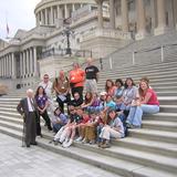 Highland Adventist School Photo #3 - Our students will always remember their meeting with Senator Robert C. Byrd on the steps of the capitol.