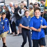 St. John Nepomucene School Photo #18 - 4th Grade walking the Red Carpet Mass for the first all-school Mass of the year