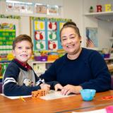 Peninsula Heritage School Photo #5 - The Kindergarten classroom environment focuses on the social and emotional development of a child as they bridge the gap between preschool and elementary school.