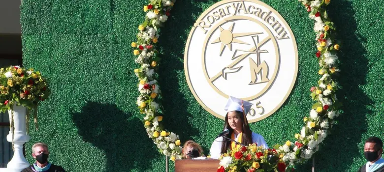 Rosary Academy Photo #2 - The Class of 2020 Valedictorian Kloey Reyes.