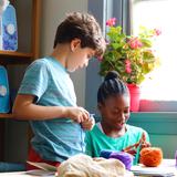 Waldorf School Of New Orleans Photo #2 - Handwork classes include knitting, sewing, crochet, and weaving, imparting dexterity, spatial awareness, and even Math skills.
