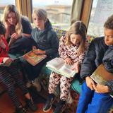 Crestmont School Photo #6 - Partner pals from different grades reading together.