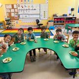 French American School of Princeton Photo #2 - Maternelle (Preschool/Kindergarten) students participate in a yearly Semaine du Gout (Tasting Week) to learn all about healthy foods.