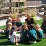 Highland Academy Photo #2 - Many lessons are taught in the student created sensory garden.
