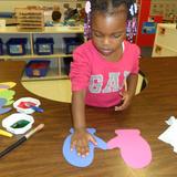Franconia KinderCare Photo - Preschoolers are encouraged to express themselves through creative art.