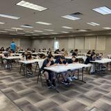 Bella Vista Christian Academy Photo #2 - Junior High students taking a math placement test.