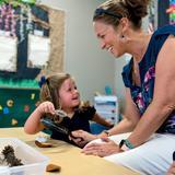 Greenville Classical Academy Photo #4 - K3 student and teacher.