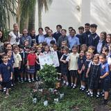 St. Mark Catholic School Photo #4 - Our 8th graders planted a tree in our garden to grow with Kindergarten students.