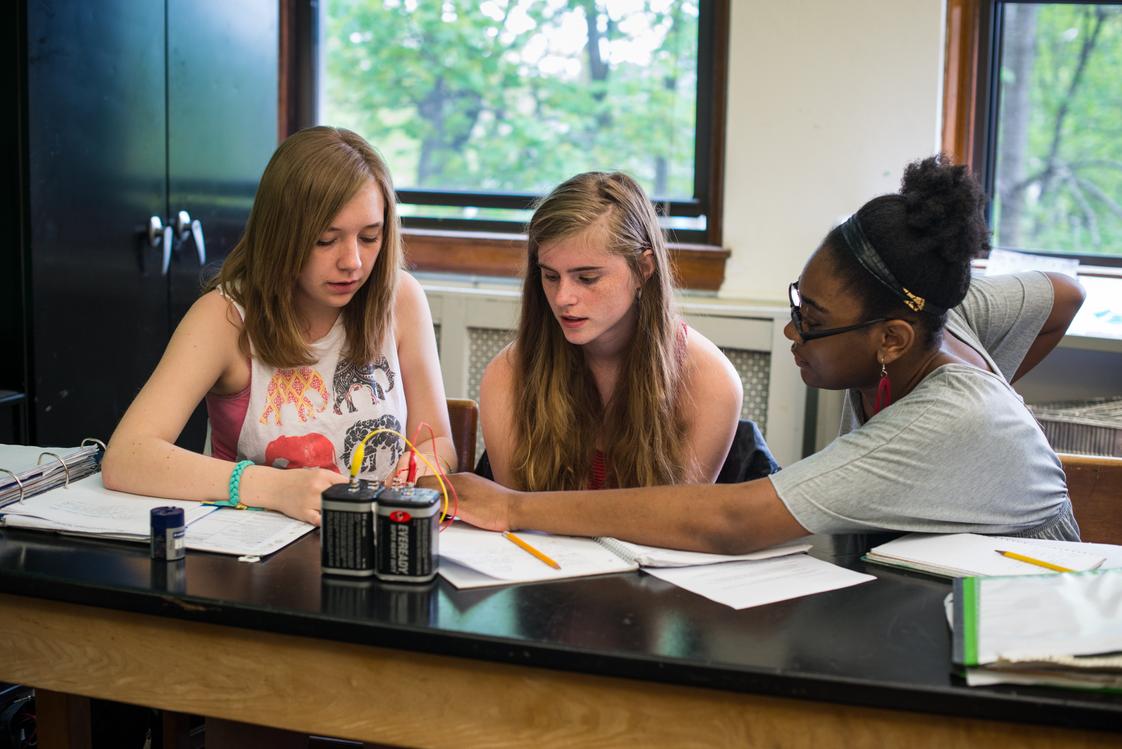 Waldorf High School Of Massachusetts Bay Photo - Students collaborate closely with their classmates to deepen their knowledge and teamwork skills.
