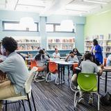 Hope Partnership For Education Photo #3 - Hope students in our newly renovated library. Hope Partnership For Education Photo #3 - Hope students in our newly renovated library.