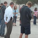 University Christian High School Photo #2 - Students gather for "See You at the Pole" event.