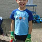 Clear Lake KinderCare Photo #7 - All smiles while planting our vegetables