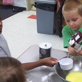 East Roselle KinderCare Photo #8 - By using standard and non standard units of measure, our kindergartners were able to create a muffin cooking project!