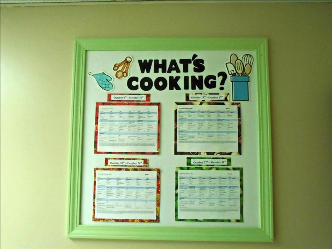 Sterling Heights KinderCare Photo #1 - Our Nutritional Special consistently updates our menu board so families can anticipate meals for breakfast, lunch or snack, all balanced for nutrition with fruits, vegetables, whole grain pastas and breads.