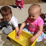 Round Lake Heights KinderCare Photo #5 - Our Infant classroom enjoying water day!