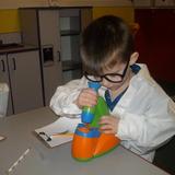 Rockland KinderCare Photo #5 - Science Lab in the Preschool Classroom during Earth Week.