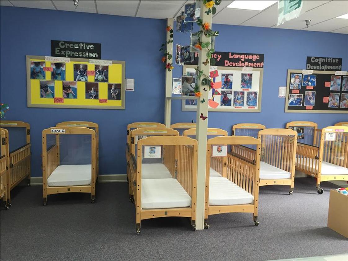 Raleigh Knowledge Beginnings Photo - Infant Classroom. Come and see the art projects our babies are making in class, learn about our wet & messy activities and meet our nurturing teachers!
