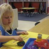 Westcreek KinderCare Photo #3 - Preschool Classroom: Painting Tracks
