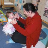 Washington Township KinderCare Photo #5 - The Infants worked on standing with Ms. Donna.