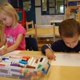 KinderCare of Huntley Photo #3 - In PreK we practice writing and drawing in many different ways.