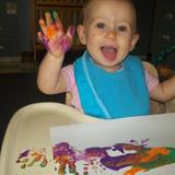 Halcyon Park KinderCare Photo #6 - Our babies love to explore textures and especially love finger painting!