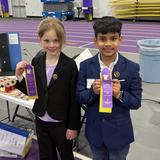 Cyprus Classical Academy Photo - 1st place winners -3rd grade Science and Engineering Fair 2025