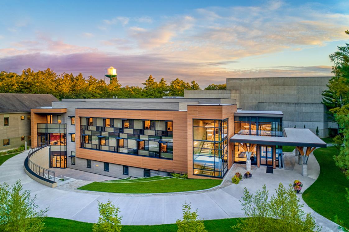Interlochen Arts Academy Photo - Music students study in the state-of-the-art Music Center, which features two large ensemble rehearsal halls, nine ensemble rooms, 25 teaching studios, a recording studio, and more.