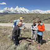 Watershed School Photo #2 - Middle school fieldwork in Grand Tetons National Park