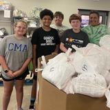 Christian Montessori Academy Photo #26 - As an act of service to the community, our Middle School students volunteered at Emergency Infant Services.