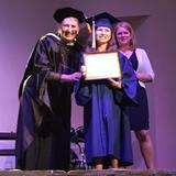 Greenwood Christian Academy Photo #4 - A GCA student receiving the prestigious "Presidential Academic Excellence Award."