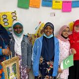 Charlotte Islamic Academy Photo #9 - our Fabolous 4th graders with Teacher Sister Aqeelah - islamic school