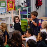 Episcopal Day School of St. Matthew Photo #6 - First graders cheer in the classroom while learning about different types of apples
