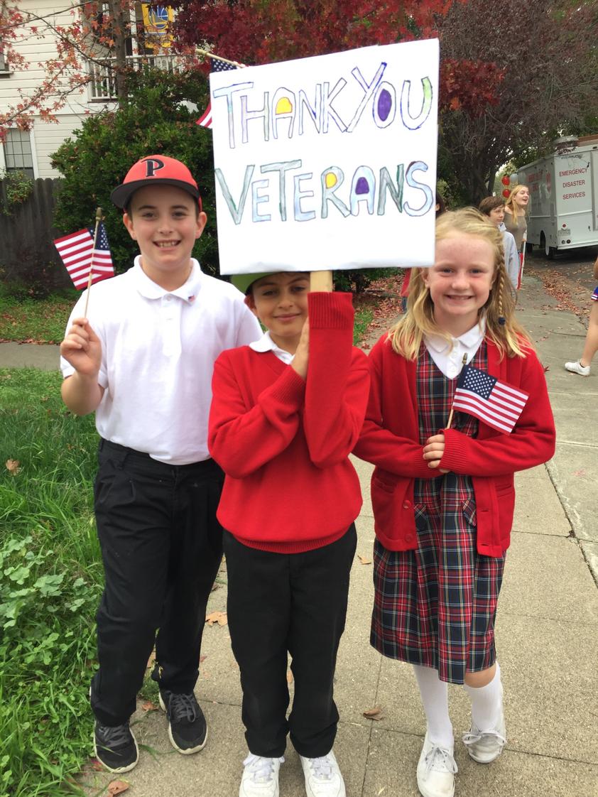 St. Vincent De Paul Catholic School Photo #1 - Proud to walk in the Petaluma Veterans Day Parade
